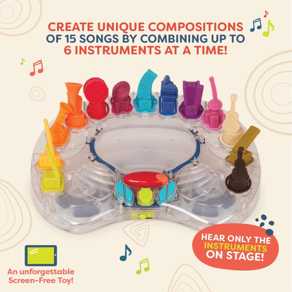 B. toys Symphony in B. Musical Toy Orchestra with 13 Instruments