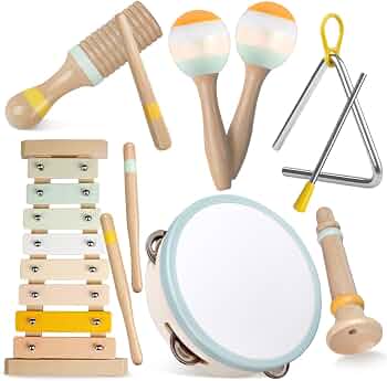 Baby Musical Instruments-Montessori Wooden Toys for Toddlers