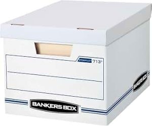 Bankers Box 30-Pack Basic-Duty File Storage Box with Lid, Letter/Legal