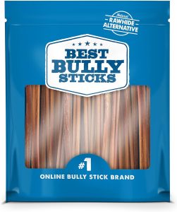 Best Bully Sticks 6 Inch Thin Bully Sticks – 24 Count (Pack of 1) – Natural, Easily Digestible, 100% Grass-Fed, Grain and Rawhide-Free Dog Treats