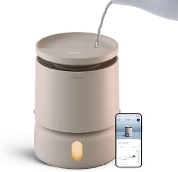 BLUEAIR 3.8L Top-Fill Humidifiers for Bedroom, 1 Gal, DreamWell H38i Beige