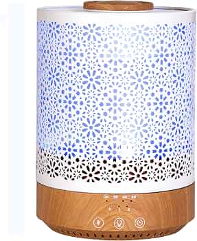 BlueHills 2500 ML Humidifier with Essential Oil Diffuser Décor Wood Grain