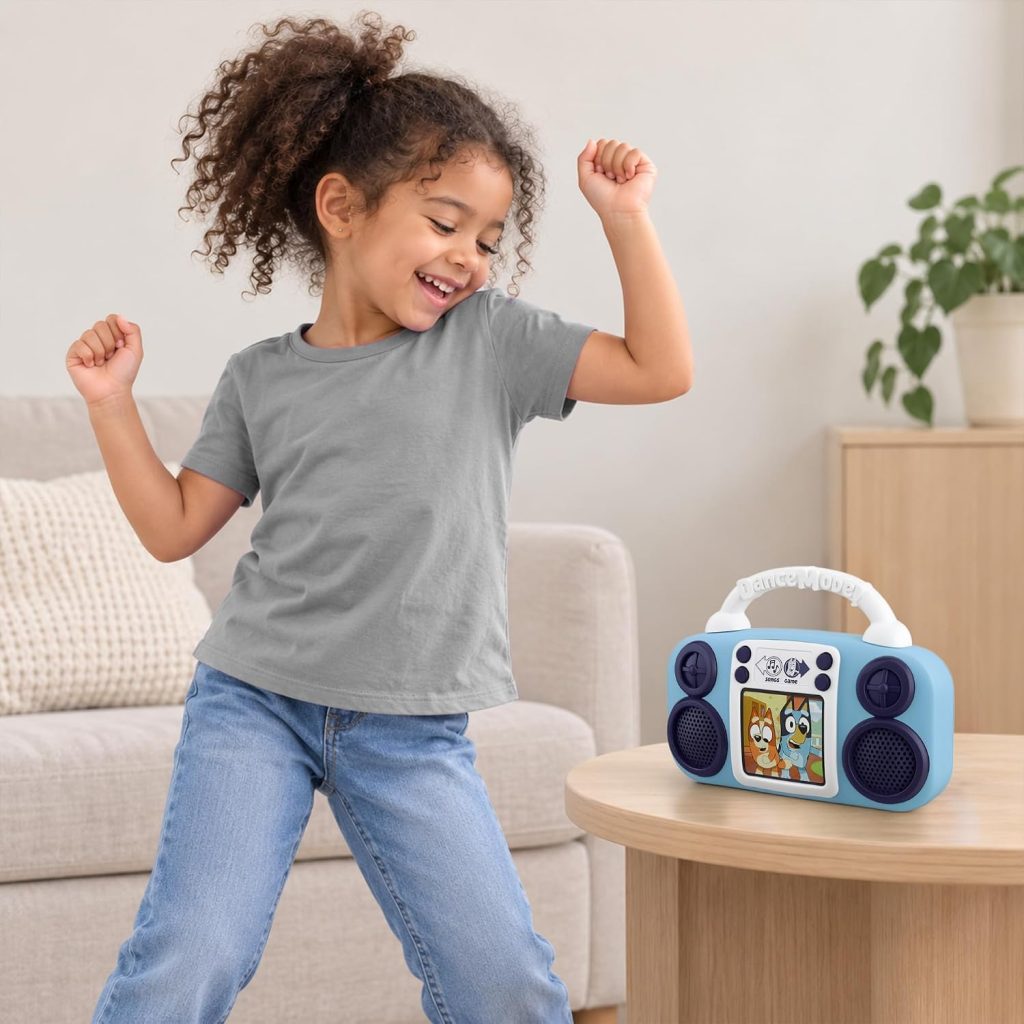 Bluey Toy Music Player, Toddler Toy with Built-in Music and Lights (Bluey)