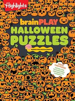 brainPLAY Halloween Puzzles: A Challenging Halloween Activity Book for Kids Ages 7 and Up with Over 200 Puzzles, Logic Games, Mazes and Hidden … Spook-tacular Fun (brainPLAY Puzzle Books)