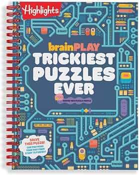 Brainplay Trickiest Puzzles Ever: Extra Tricky Brain Teasers, Logic Puzzles and Games for Kids 7 and Up, Over 200 Brain Games for Kids