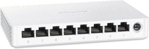 BrosTrend 2.5Gb Switch, 8 Port Unmanaged Network Switch for Gaming, Fanless