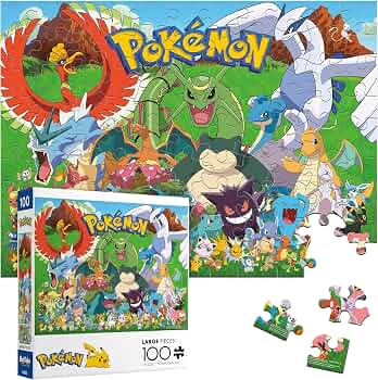 Buffalo Games Pokémon Fan Favorites, 100 Piece Jigsaw Puzzle, Kids Ages 6+