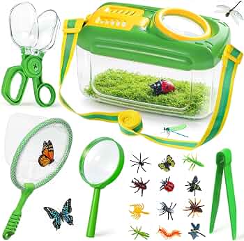 Bug Catcher for Kids, 17 PCS Bug Catching Kit with Bug Collector Toy Bugs