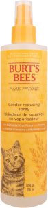 BURT’S BEES FOR PETS Cat Dander Reducing Spray, Oat & Honey, 10 Fl Oz