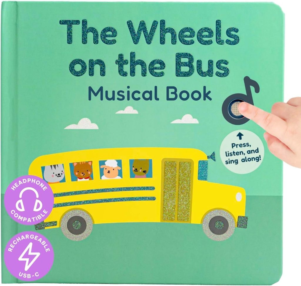 Cali’s Books Wheels on the Bus Music Book for Toddlers 1-3 Years Old
