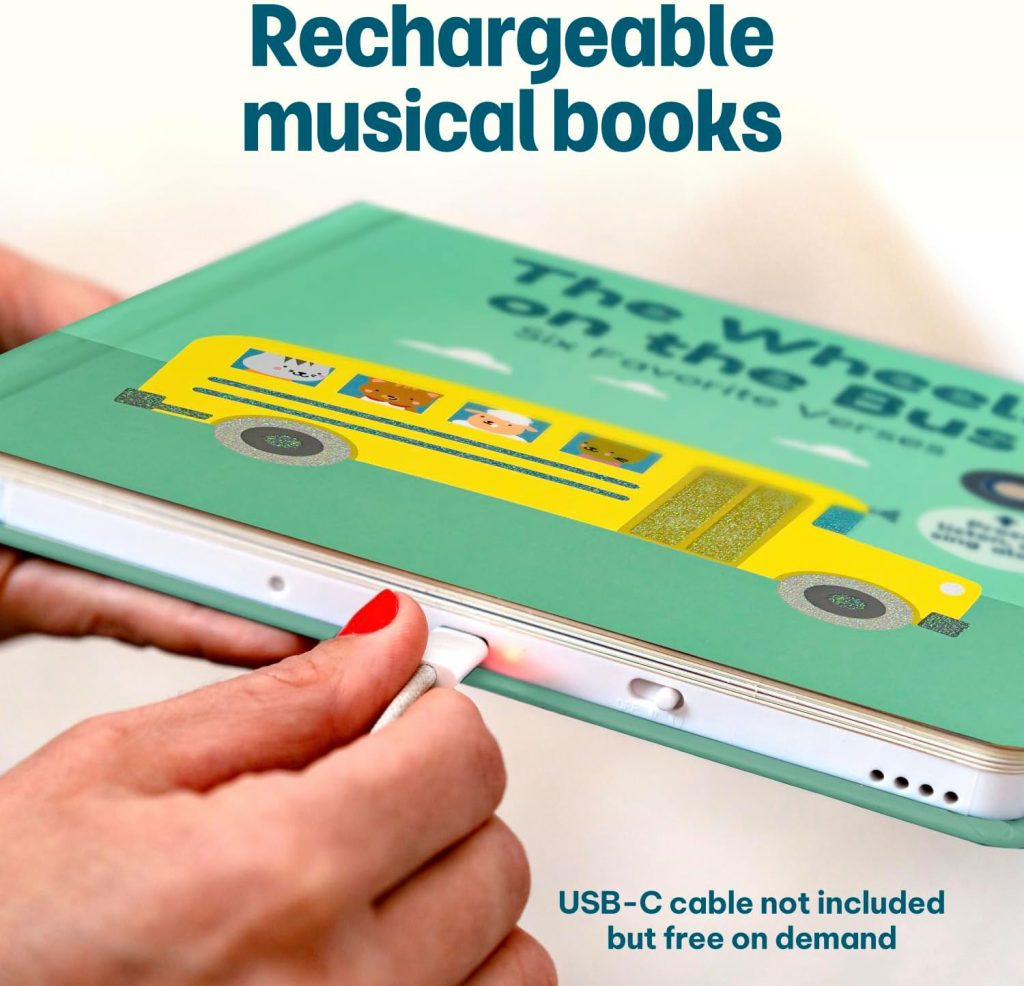 Cali’s Books Wheels on the Bus Music Book for Toddlers 1-3 Years Old