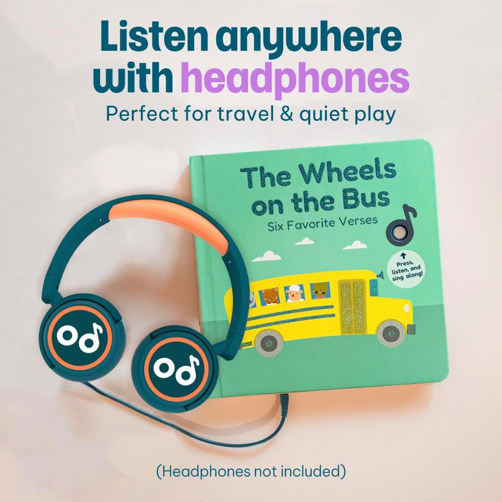 Cali’s Books Wheels on the Bus Music Book for Toddlers 1-3 Years Old