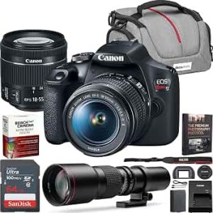 Canon EOS Rebel T7 DSLR Camera with EF-S 18-55mm F3.5-5.6 is II Lens Bundle