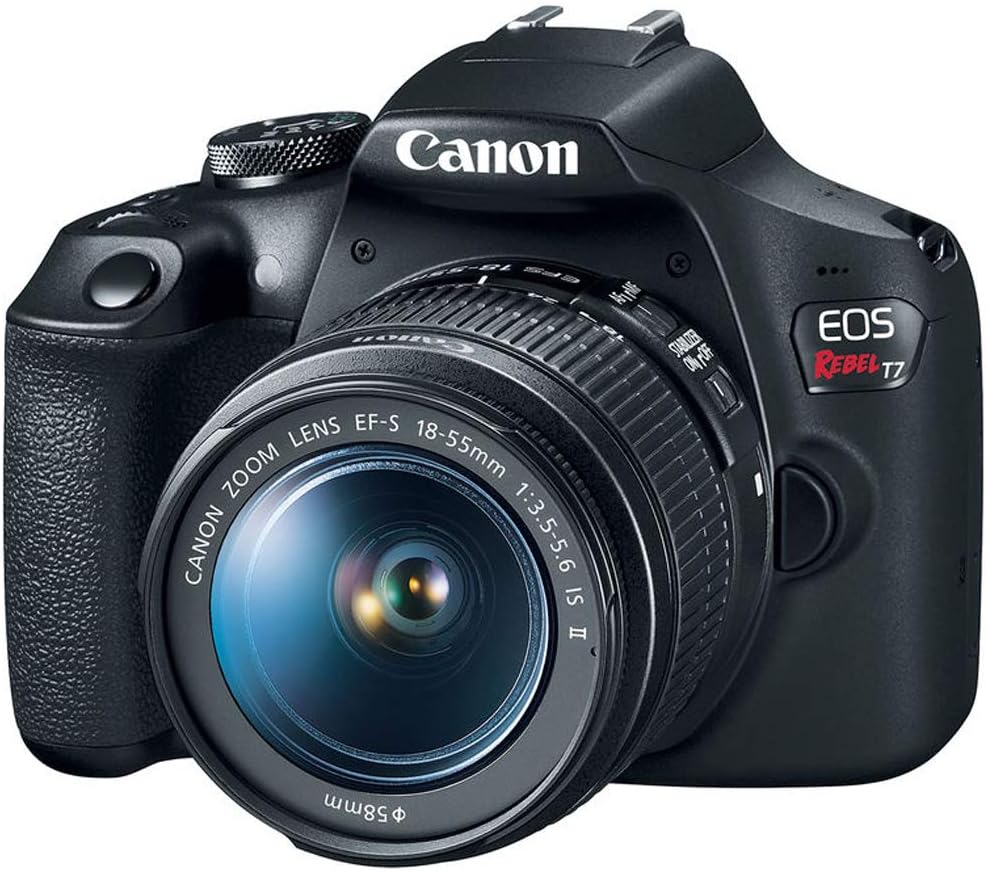 Canon EOS Rebel T7 DSLR Camera with 2 Lens Kit 18-55mm & 75-300mm Bundle