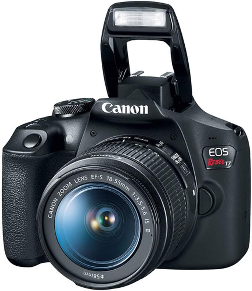 Canon EOS Rebel T7 DSLR Camera with 2 Lens Kit 18-55mm & 75-300mm Bundle