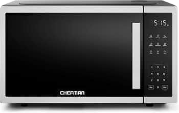 Chefman Countertop Microwave, 1.1 Cu Ft, 1000W, Stainless Steel