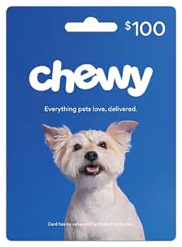 Chewy Physical Gift Card – $100