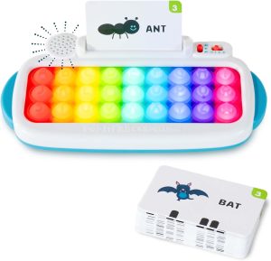 Chuckle & Roar Pop it! ABC & Spelling Keyboard, Optical Reader, 100+ Words