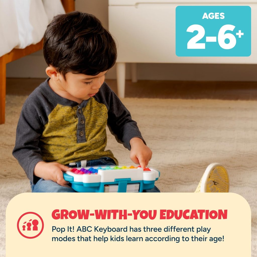 Chuckle & Roar Pop it! ABC & Spelling Keyboard, Optical Reader, 100+ Words