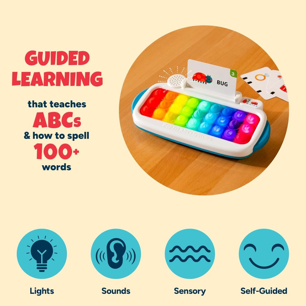 Chuckle & Roar Pop it! ABC & Spelling Keyboard, Optical Reader, 100+ Words