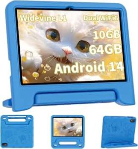 COLORROOM 10-inch Kids Tablet – Android 15 – 64GB – Blue