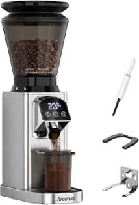 Conical Burr Coffee Bean Grinder with 48 Settings, 40-Second Timer