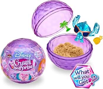 Cra-Z-Art Disney Crystal Surprise Series 1, Mini Collectible Crystal Figures with Activity Compound, Collectible Blind Bag Inspired Figures, Kids Toys for Ages 3 and Up