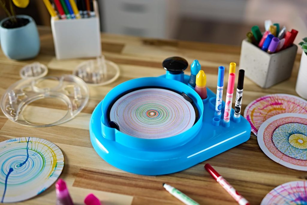 Crayola Spin & Spiral Art Station, Spin Art Machine, Arts & Crafts for Kids