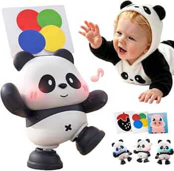 Cuddobaby Dancing Panda Musical Toy| Tummy Time 0-6M, Crawling 6-12M