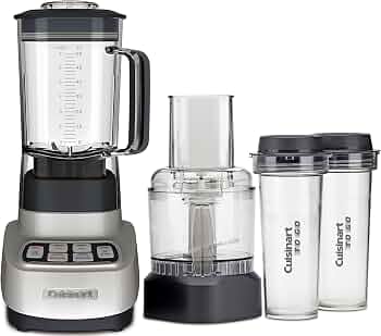 Cuisinart BFP-650P1 Velocity Ultra Trio 1-HP Blender/Food Processor with Travel Cups, Die Cast
