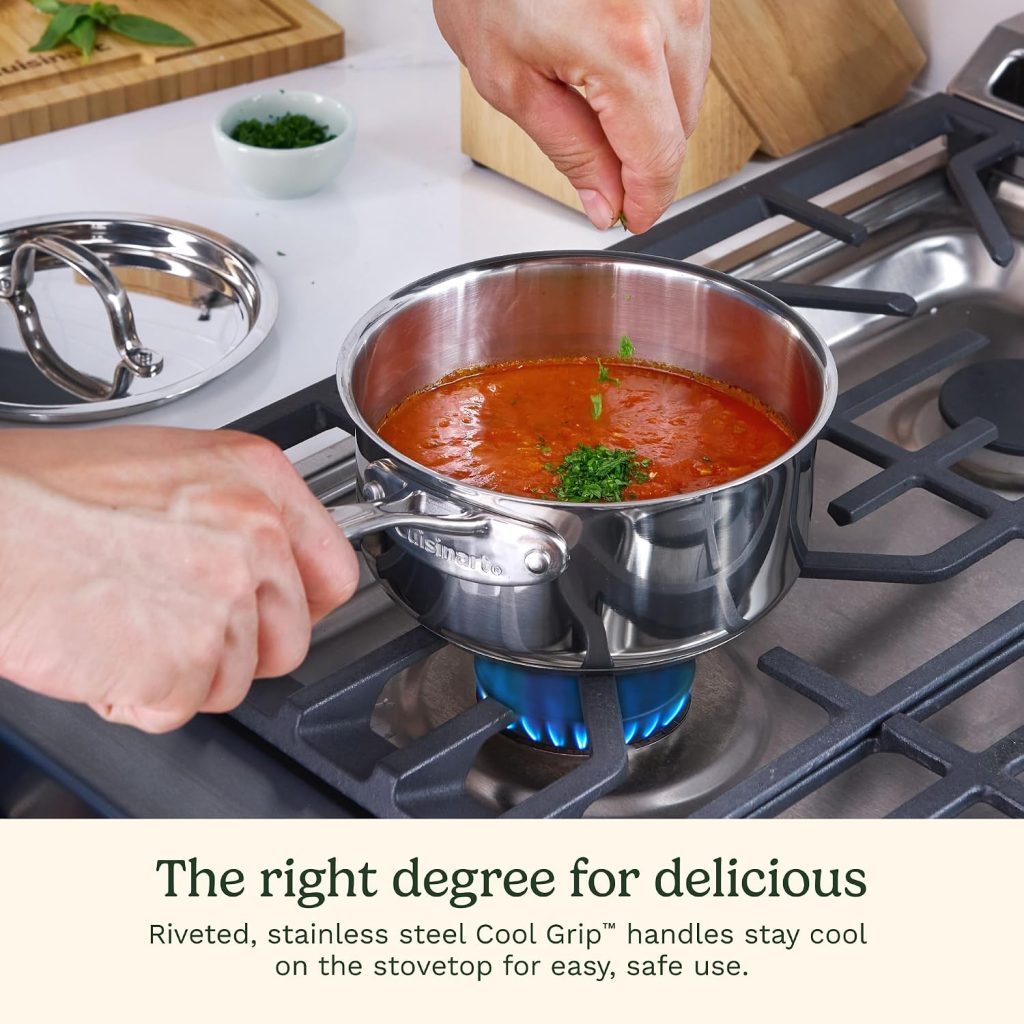 Cuisinart Chef’s Classic 11-Piece Stainless Steel Cookware Set, 77-11G