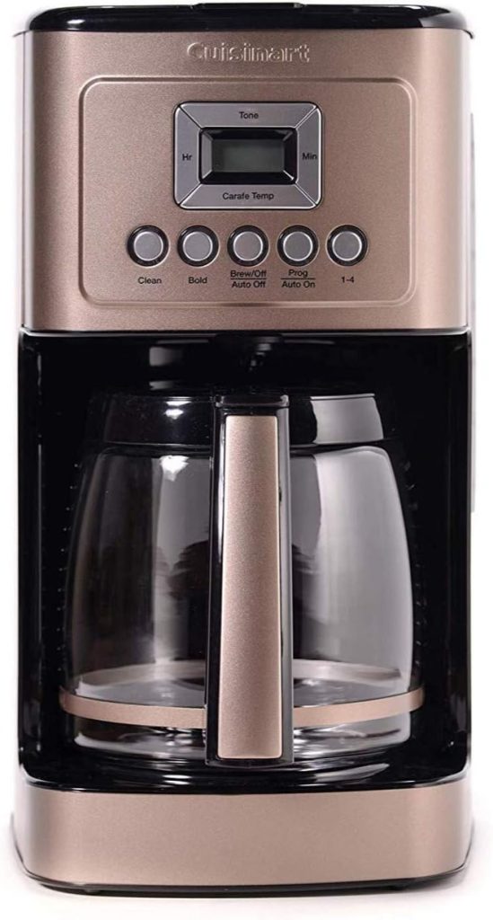 Cuisinart Coffee Maker, 14-Cup Glass Carafe, Fully Automatic for Brew Strength Control & 1-4 Cup Setting, Stainless Steel, DCC-3200UMB, Umber