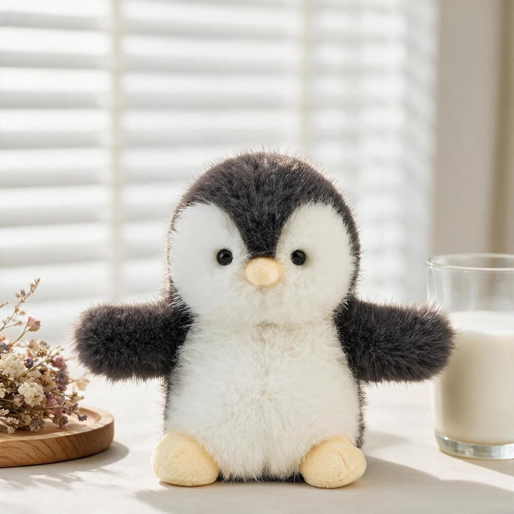 Cute Penguin Stuffed Animal Plushie Soft Plush Gift for Kids 6”