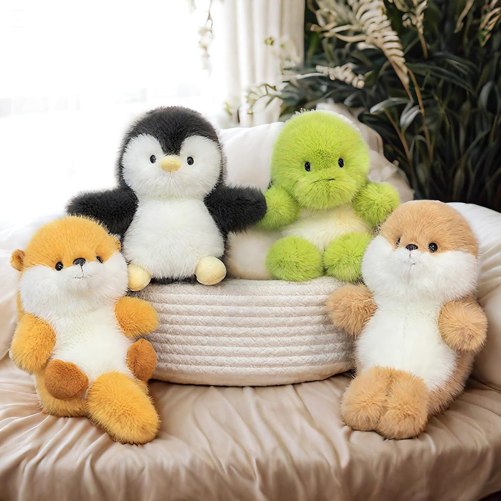 Cute Penguin Stuffed Animal Plushie Soft Plush Gift for Kids 6”