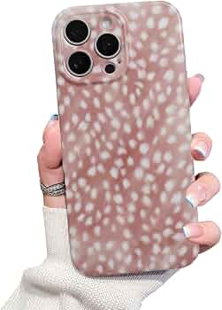 Cute Phone Case for iPhone 16 Pro Case Fawn Deer Print