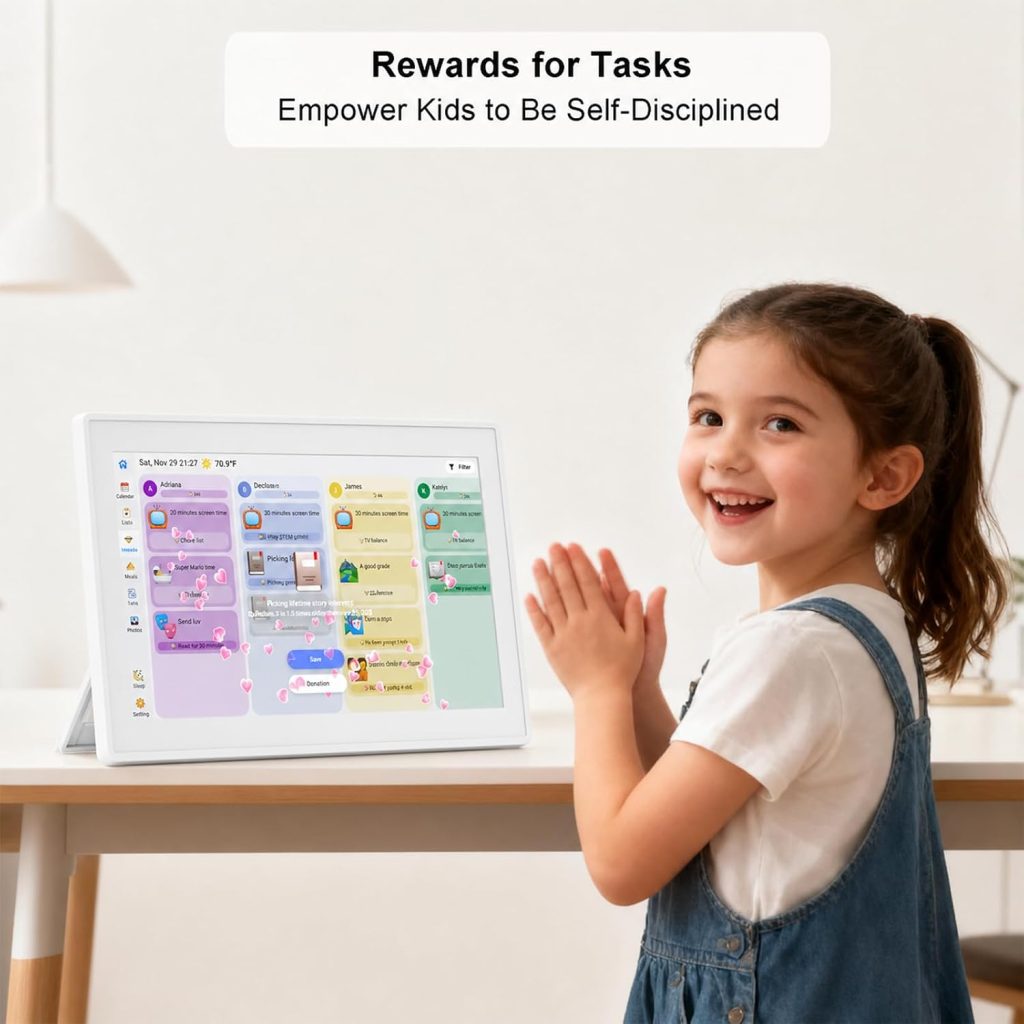 Digital Calendar 10.1 Inch Wall Plan Touch Screen WiFi picture esay to use