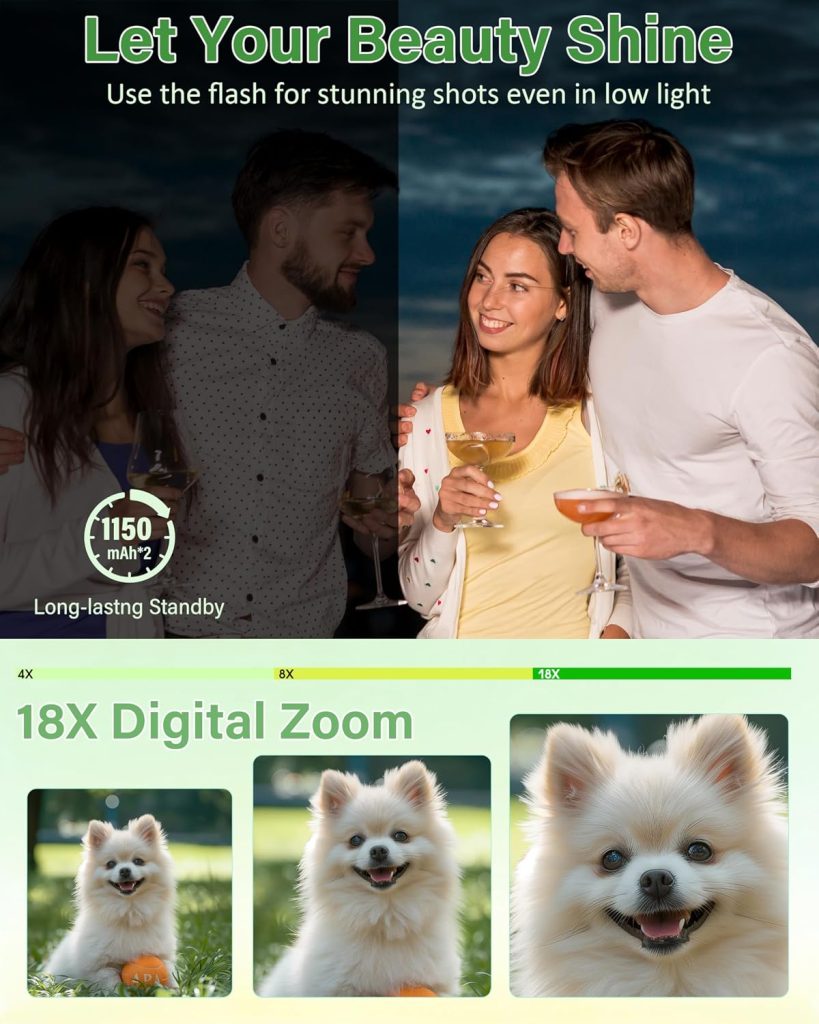 Digital Camera for Photography, 5K 75MP WiFi Vlogging Camera for YouTube