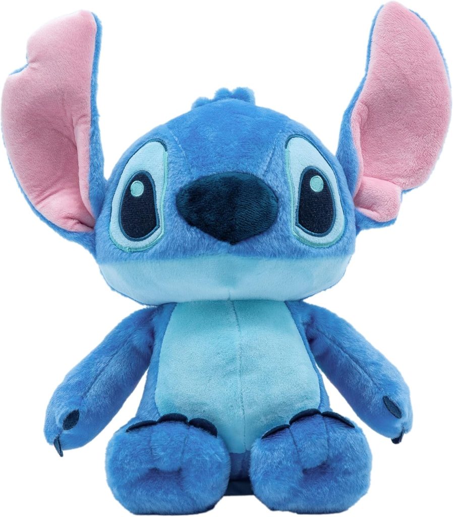 Disney Baby Lilo & Stitch Soft Huggable Stuffed Animal Cute Plush Toy for Toddler Boys and Girls, Gift for Kids, Blue Stitch 15 Inches