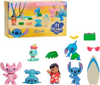 Disney Just Play Stitch Collectible Figure Set with Accessories