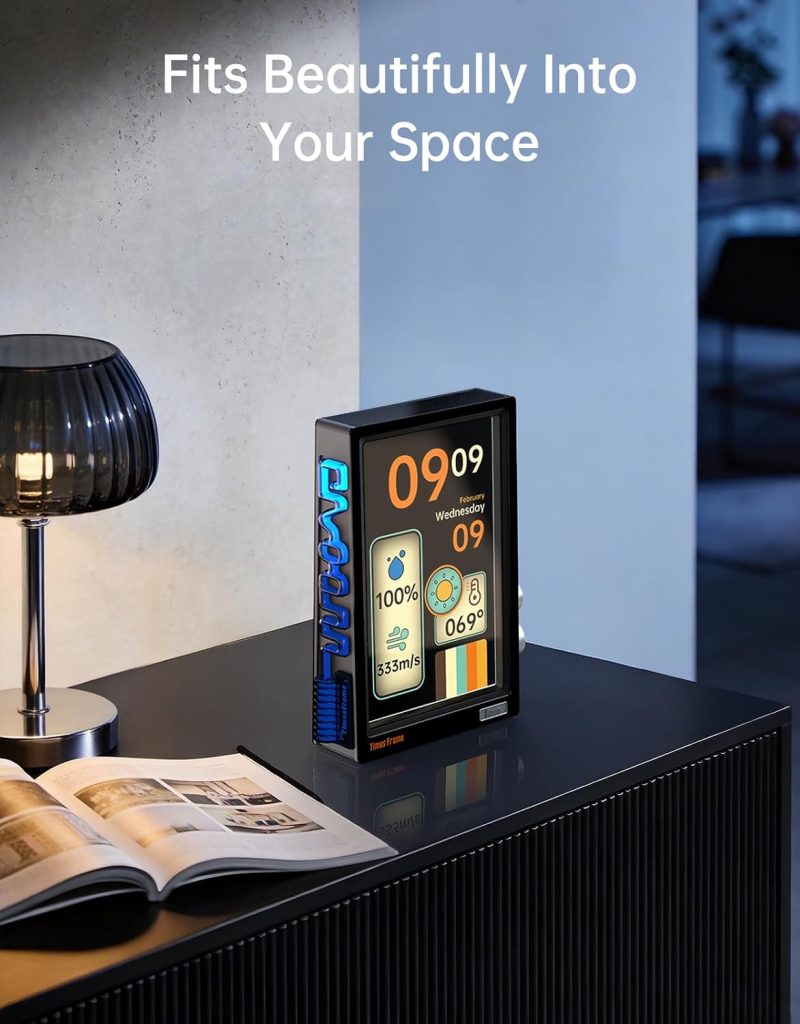 Divoom Times Frame 10.1-Inch WiFi 6 Digital Picture Frame & Desk Display
