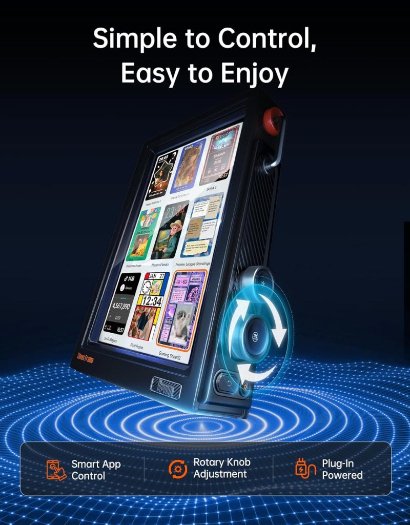 Divoom Times Frame 10.1-Inch WiFi 6 Digital Picture Frame & Desk Display