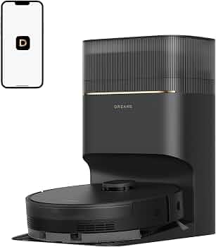 dreame D20 Pro Plus Robot Vacuum and Mop, Detangling DuoBrush for Pet Hair