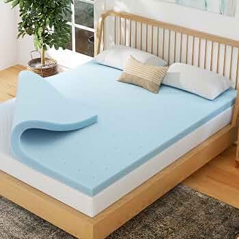 EGOHOME 2 Inch Full Memory Foam Mattress Topper- Cooling Gel Infused