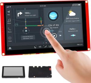 ELECROW ESP32 Display 800×480, 7 Inch HMI Basic ESP32 RGB TFT LCD Touch Screen with Acrylic Case, 32-Bit LX7 Dual-Core Processor, Up to 240MHz, Compatible with Arduino, LVGL, PlatformIO, MicroPython