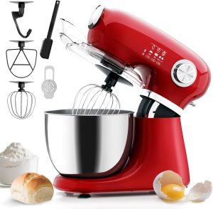 Electactic 5.3 Quart Electric Stand Mixer With 12 Speed, Low Noise