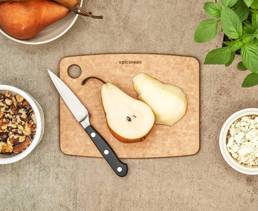 Epicurean Kitchen Series 8″ × 6″ Cutting Board, Non-toxic, Natural