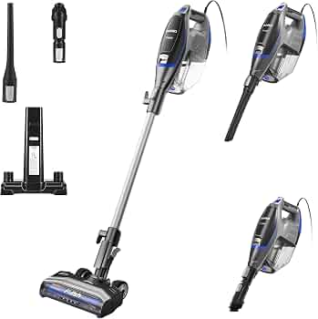 Eureka Corded Stick Vacuum Cleaner, 2-1 Lightweight Vacuum Cleaner for Home