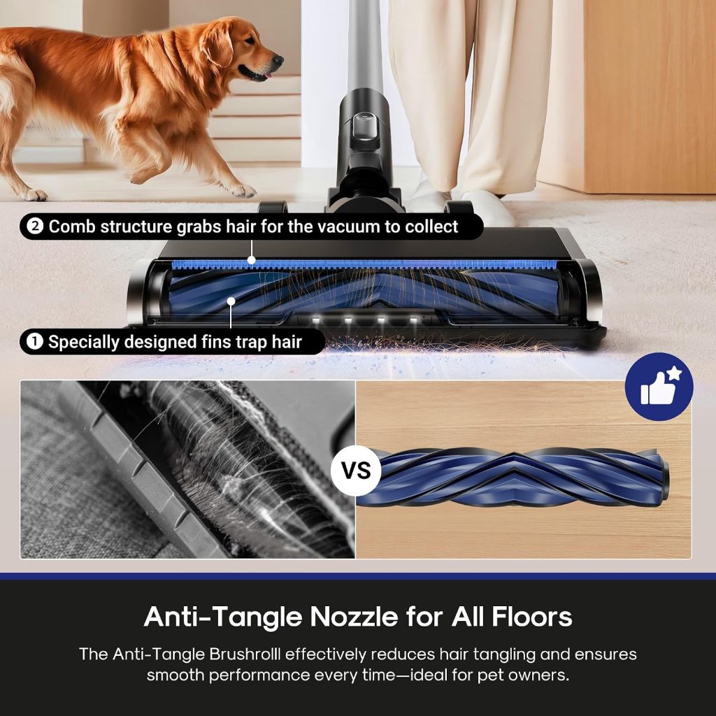 Eureka ReactiSense 350W Anti-Tangle Cordless Stick Vacuum, NEC451BL