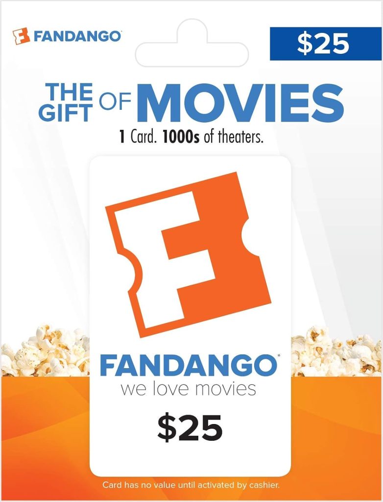 Fandango Physical Gift Card – $25