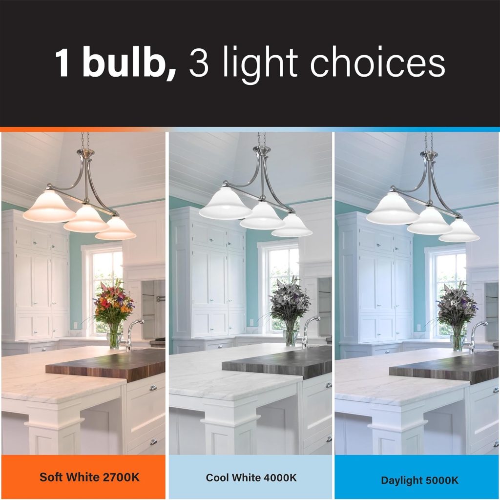 Feit Electric A21 LED Light Bulb, 200W Eq, 3CCT, E26 Base